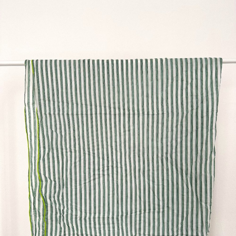 ACACIA SARONG, Mint Green + White Stripes, Neon Green accent